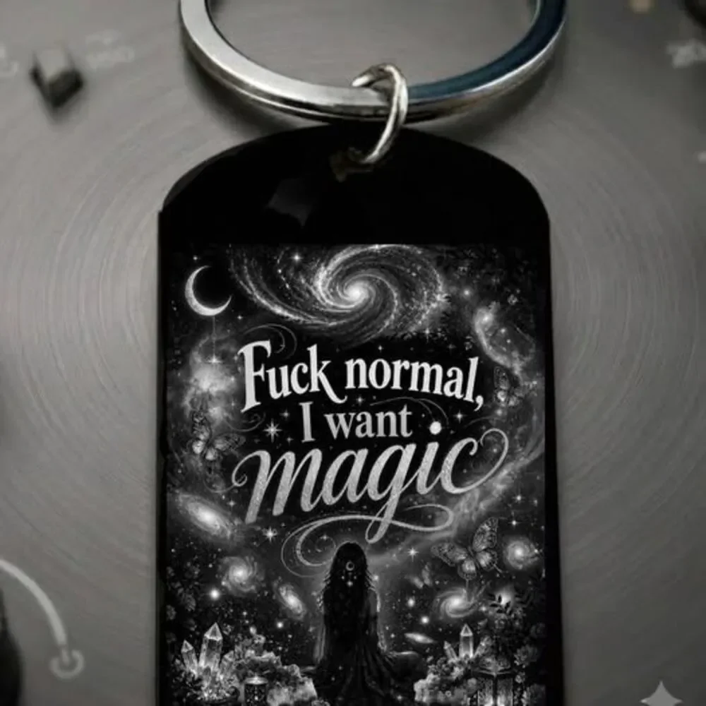 Be Different Magic Moon Star Inspiration Lofe Stainless Keychain Amazing Grace